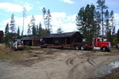 Truck backing into new location