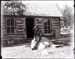 First citizen Joseph Wescott at his cabin